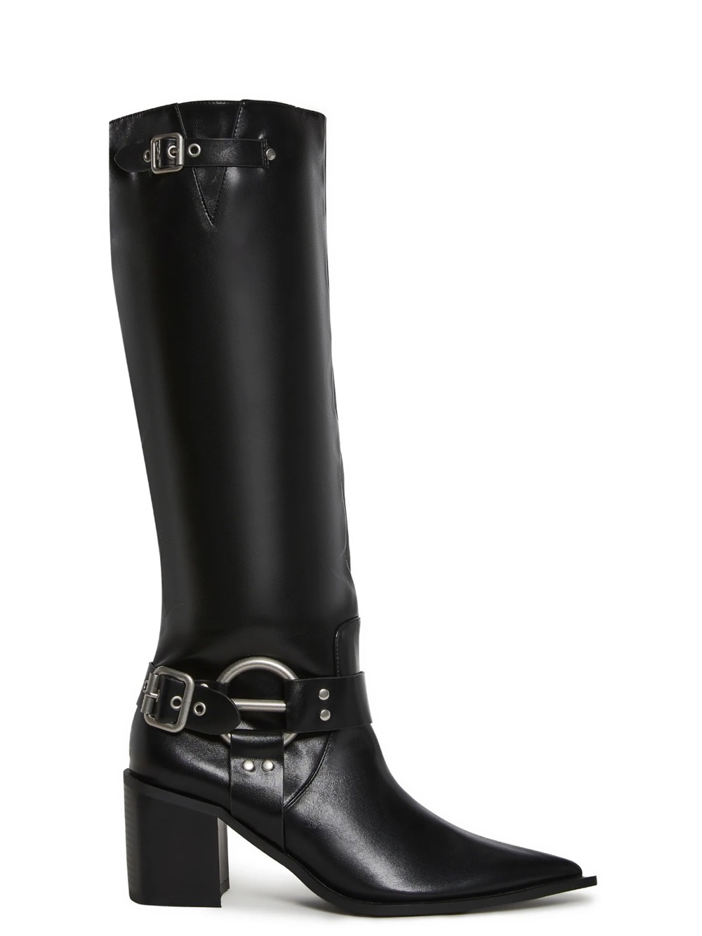 Black Leather Tall Boots